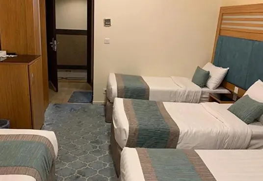 4 Single bed in the room