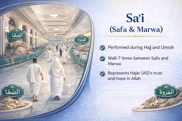 Sa'i Between Safa and Marwa